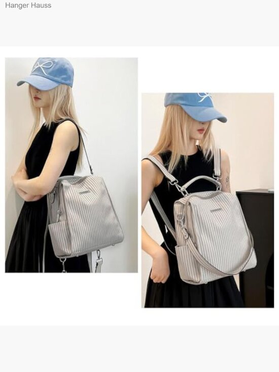 Convertible 3-in-1 Backpack Purse Handbag Travel Bag Removable Strap main image 4